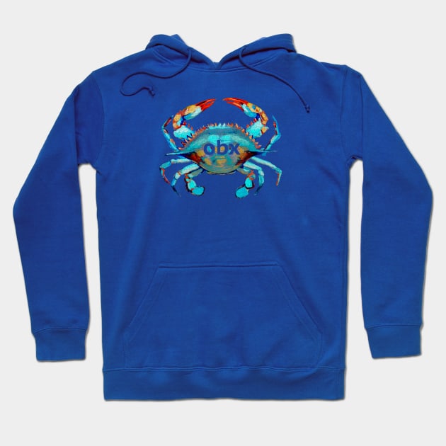 OBX Blue Crab Hoodie by Trent Tides